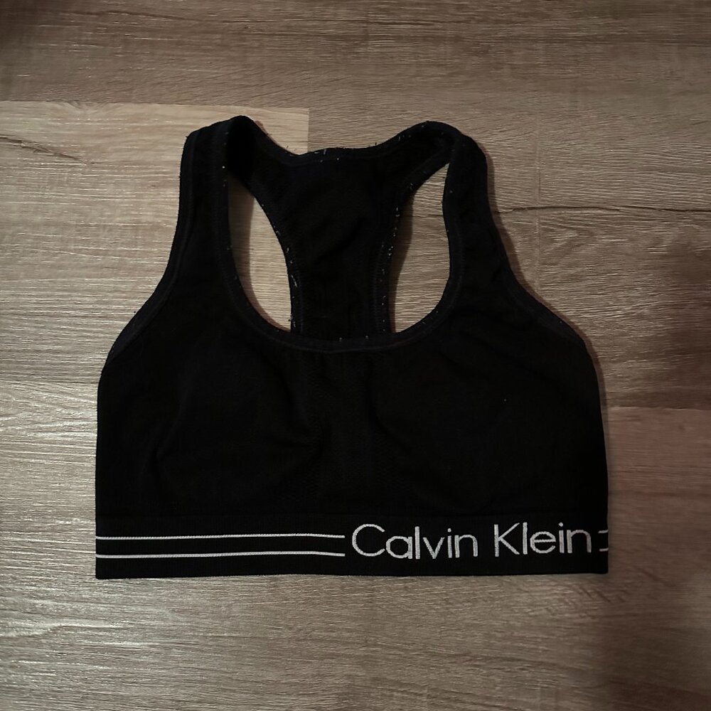 Calvin Klein Performance Black and White Sports Bra